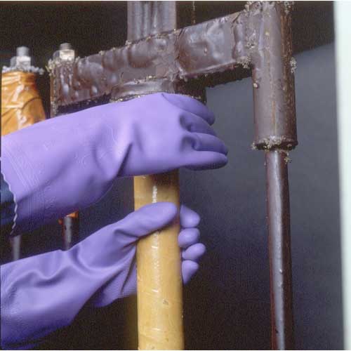 SHOWA 塩化ビニール手袋 ナイスハンドミュー厚手 ピンク Sサイズ NHMIA-SP