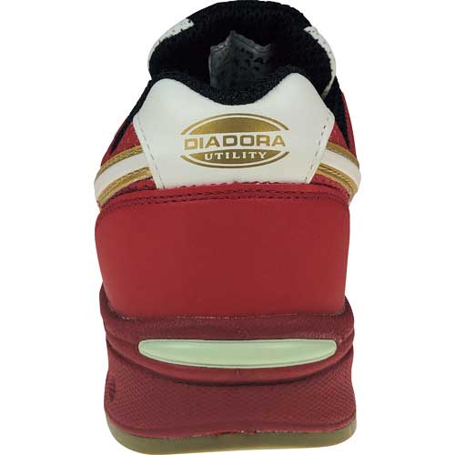 【廃番】ディアドラ DIADORA 安全作業靴 ロビン 黒/白/赤 28.0cm RB213-280