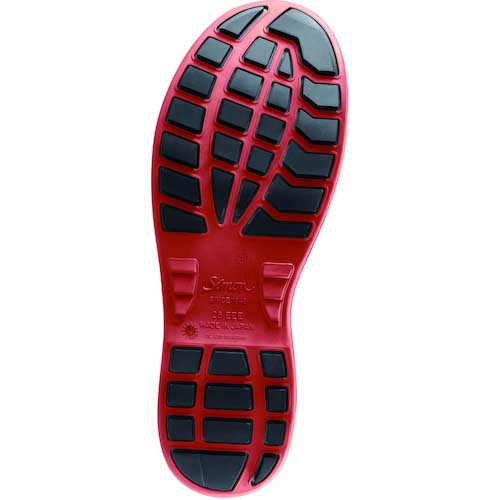 シモン 安全靴 編上靴 SL22-R黒/赤 23.5cm SL22R-23.5の通販｜現場市場