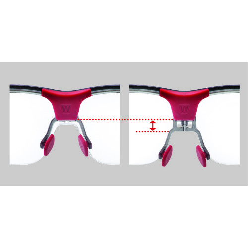 【アウトレット】ハネウェル 保護メガネ アダプテック スモークレンズ 紺+グレー 幅狭 T5900NBLSJ