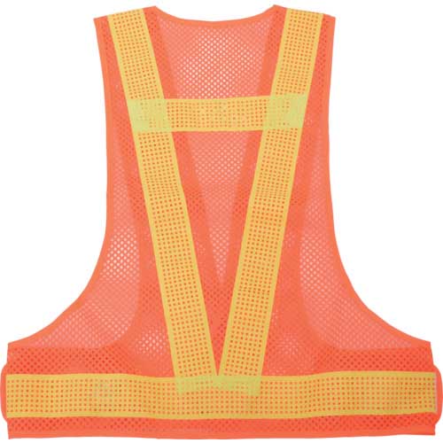 TRUSCO メッシュ安全ベスト オレンジ*イエロー TMV-OY