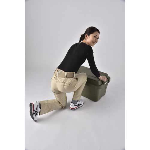 ミドリ安全 女性用 楽腰パンツ VEL509下 チャコール 13号 VEL509SITA-13