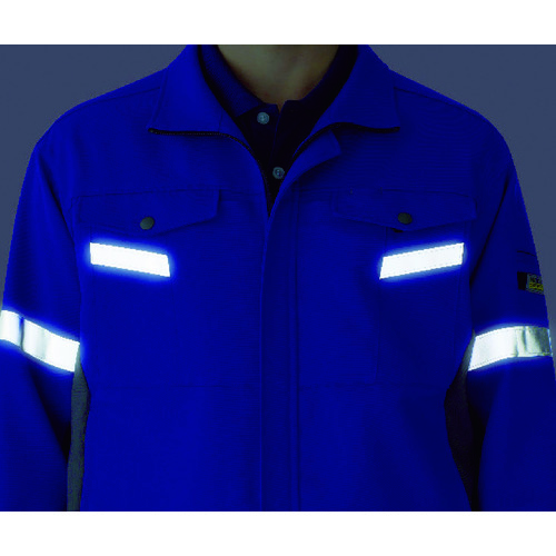 ミドリ安全 ベルデクセル帯電防止 反射材仕様 長袖シャツ VES2551上 4L VES2551UE-4L