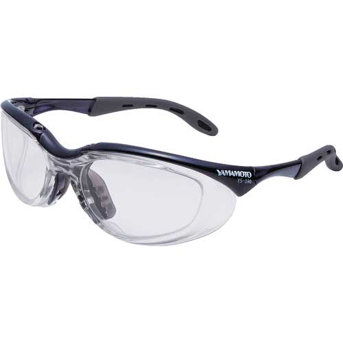 YAMAMOTO 保護めがね 2眼型 PET-AF YS-390 BLK