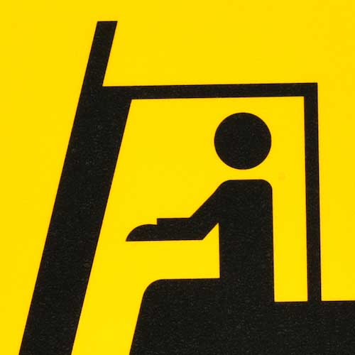 緑十字 路面標示ステッカー フォークリフト注意 路面-609F 400mmΦ 滑り止めタイプ 101159