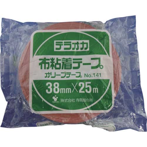 TERAOKA オリーブテープ NO.141 38mm×25M 141 38X25
