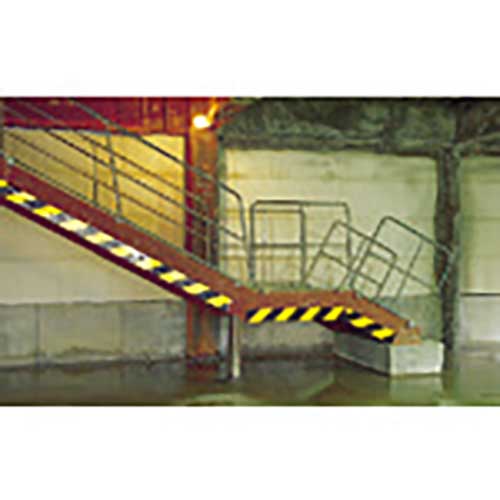 ユニット 反射トラテープ ポリエステル樹脂フィルム黄/黒 45mm幅×10m 374-05