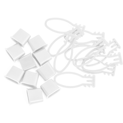 ＴＲＵＳＣＯ みかんネット用留め具 白 １０個入 BET-W-10: 物流機器 