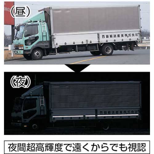 TRUSCO 超高輝度反射シート プリズム型 227mmX227mm 赤 HS-2222P