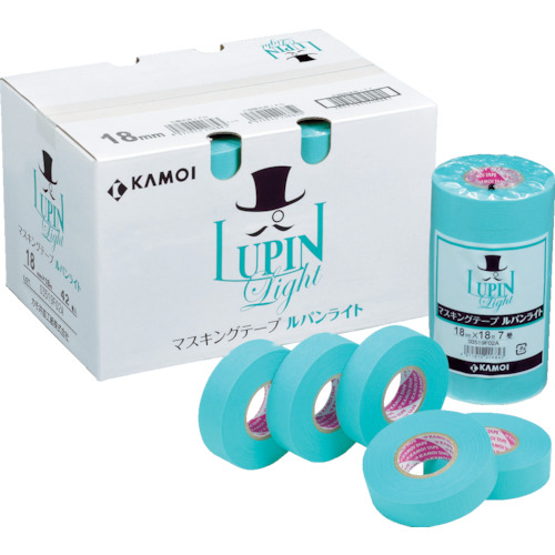 【廃番】カモ井 マスキングテープ建築用(7巻入) LUPIN LIGHT-18