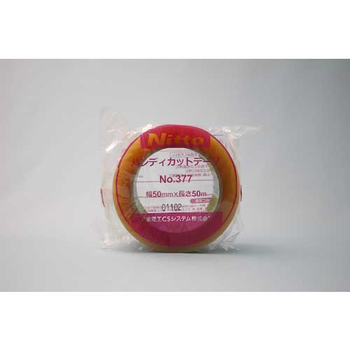 【廃番】日東電工BM 包装用OPPテープ ハンディカットテープ No.377 50mm×50m 透明 NO377-50TM