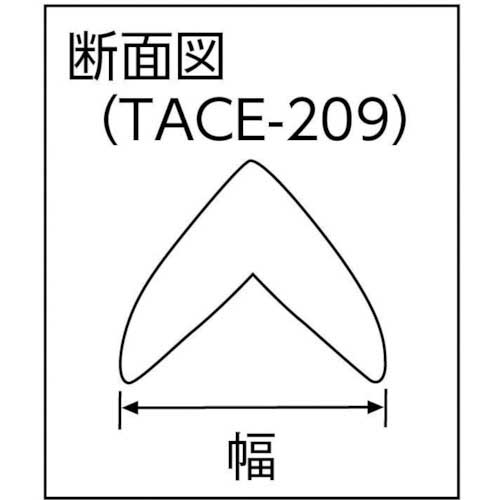 TRUSCO コーナーエコクッションM イエロー 30mmX900mm TACE-309-Y