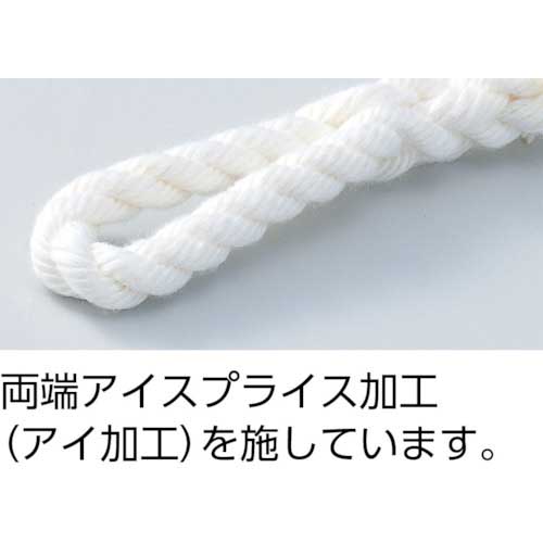 TRUSCO ビニロントラックロープ 3つ打 線径6mmX長さ15m TR-615