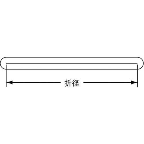 TRUSCO ゴムバンド 結束用バンドリング 幅20mm×折径300mm ブラック 10本入 TRBR20300BK