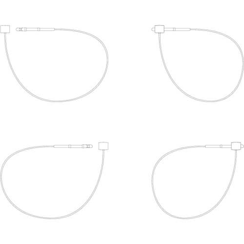 TRUSCO タグ付け用ループ80mm ナチュラル 100本入 TTF-80-NR