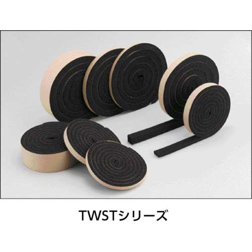 TRUSCO 気密防水パッキンテープ 20mm×20mm×2m TWST-2020