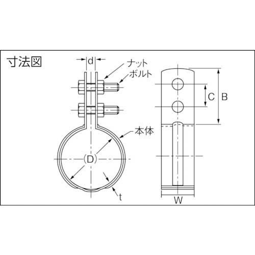 AKAGI 立バンド“ステン組式立バンド” 100A A10350-0106