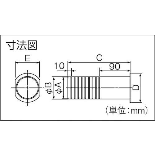 因幡電工 ツバ付貫通スリーブ FPW-60
