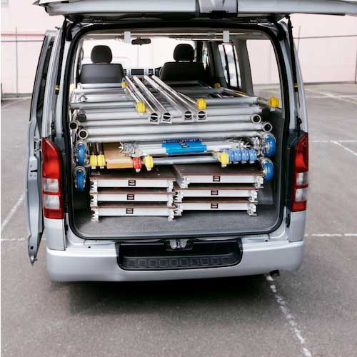 ハセガワ 高所作業台ジッピーダブル 最大使用質量225kg 作業床高さ4.05〜4.38m JASW2.0-ZS400