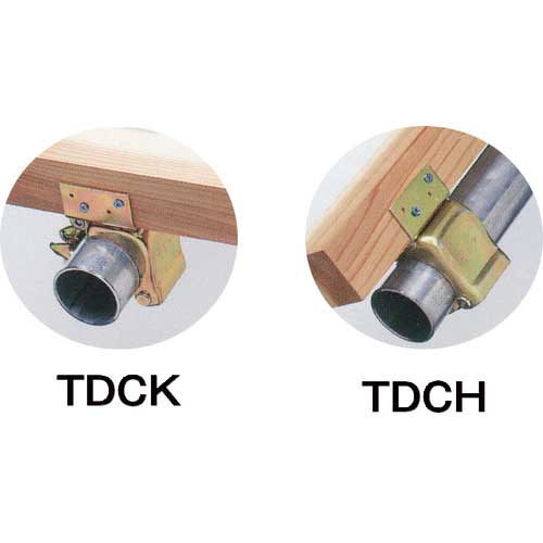 TRUSCO タルキ止クランプ 平行 Φ48.6 TDCH