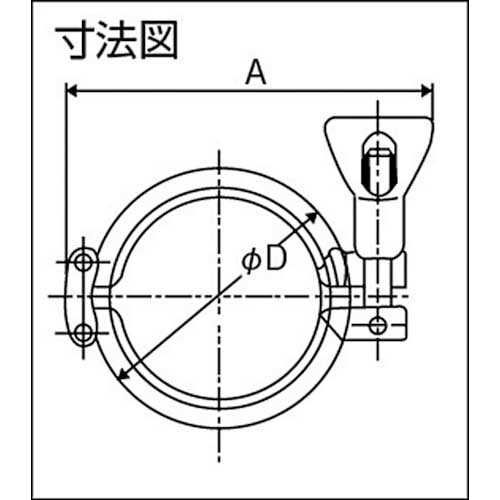 フジトク サニタリー中高圧クランプ Z2Hー1.5S ステンレス SUS304 Z2H-1.5S
