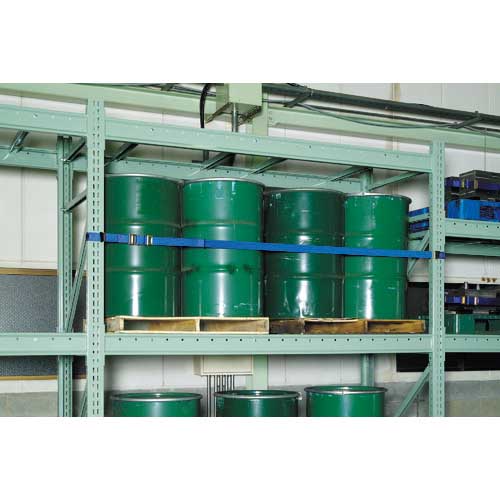 OH 落下・転倒防止用品 タナガード 幅25mm ナイロンベルト 樹脂バックル ループベルト Mサイズ 間口1200mm 2NJ-M12