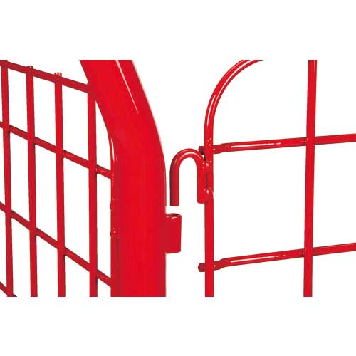 【廃番】ラバーメイド 【売切廃番】金網台車 サイドパネルプラットフォームトラック 長さ1318×幅630×高さ400mm 均等荷重544kg 448507