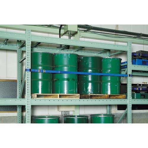 OH 落下・転倒防止用品 タナガード 幅50mm ナイロンベルト カムバックル ループベルト Mサイズ 間口1800mm 5NB-M18