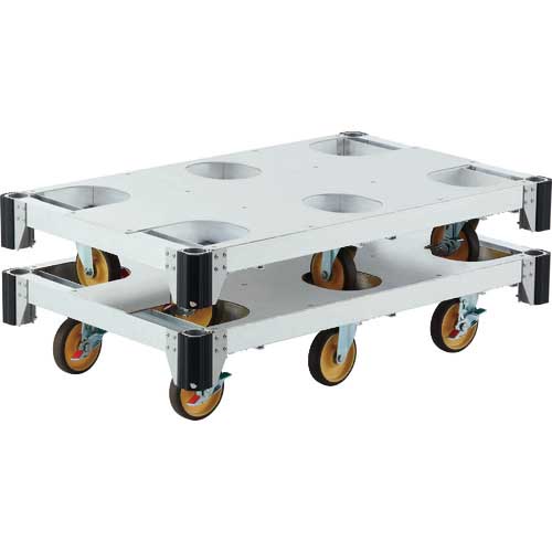 PiCa アルミ台車CAF 6輪 CAF-6B