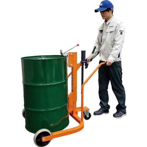 KSK ドラム缶運搬車 軽便ドラムカー 均等荷重300kg CDX300