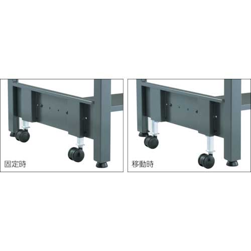 TRUSCO　HRAE型立作業台　900X600XH900　1段引出付　ホワイト色　HRAE-0960F1 W　1台（4670051） TRUSCO HRAE型立作業台 900X600XH900 1段引出付 HRAE0960F1 [r21][s9-032]