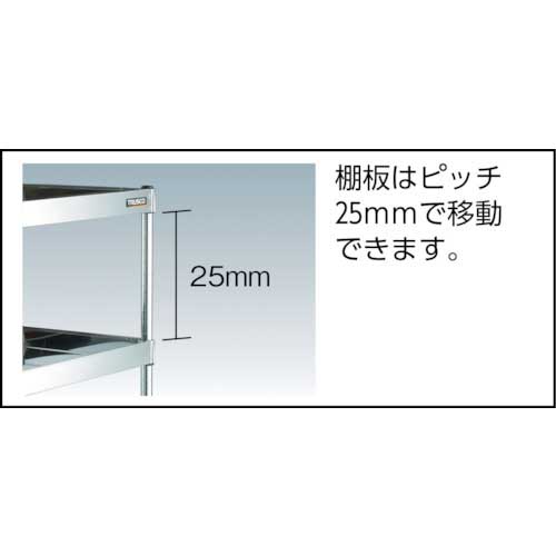 TRUSCO ステンレスワゴン クリーンフェニックスワゴン SUS304 W900×D600×H600 2段 SUS金具 CPE3-692SC