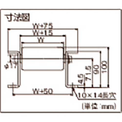 タイヨー φ57.2(2.3)スチールローラコンベヤ ピッチ75mm幅500mm E5723-500-75-1000