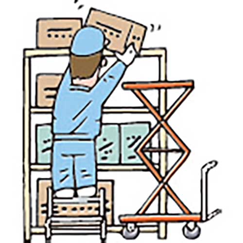 TRUSCO ハンドリフター80kg 400×720 高揚程型 HLFA-S80W