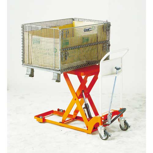 TRUSCO ハンドリフター 400kg 900X600 低床式 HLF-S400-85L