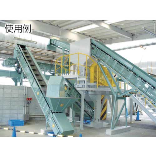 日工 モジュラーベルトコンベヤ舟底2点キャリヤローラー式 MC-60CP1-7M