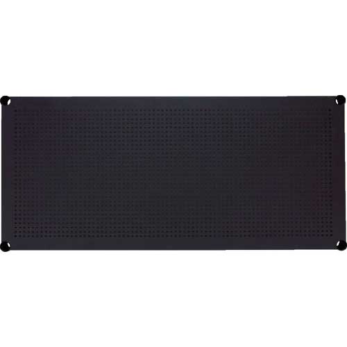 【廃番】アイリスオーヤマ 530754 メタルラックパンチング棚板 100cm ブラック MR-100TP-BK