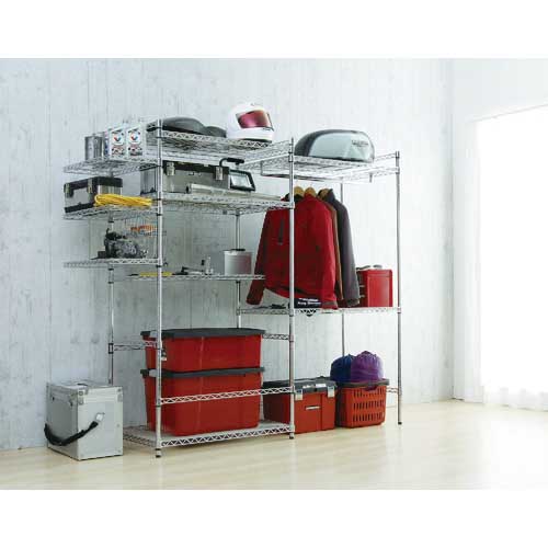 アイリスオーヤマ 540107 メタルラック用ハンガーパイプ 1200×25×95 MR-120H