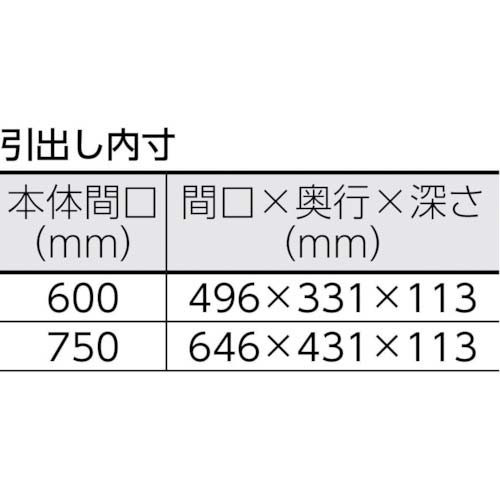 TRUSCO ツールワゴン フェニックスワゴン 省音 750X500XH740 1段引出付 ホワイト PEW-773V-W