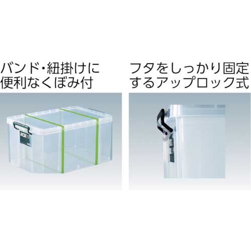 【廃番】 TENMA ロックス660L クリア 440×660×320 ROX-660L
