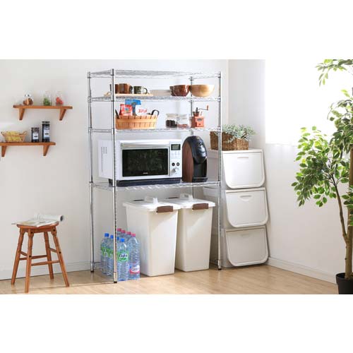 アイリスオーヤマ 573311 メタルシェルフ SE-918E