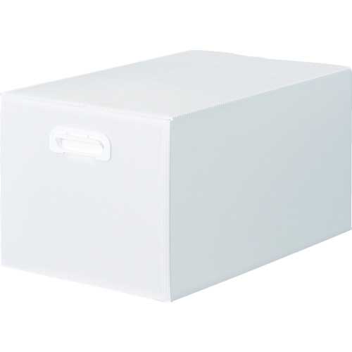 TRUSCO ダンボールプラスチックケース 5枚セット 果物箱サイズ 取っ手穴なし 半透明 TDP-KMD-5TM