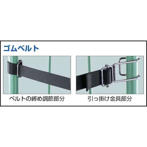 TRUSCO ハイテナー用ゴムベルト 1100X30 片フック THT-GB