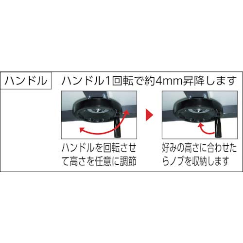 TRUSCO ハンドル昇降式作業台 900X750XH700-900 TKSS-0975Hの通販｜現場市場