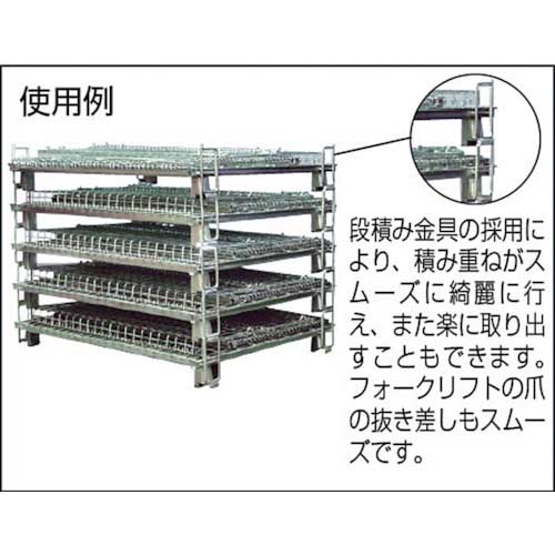 【廃番】TRUSCO ネットパレット段積金具付 1200X1000X890 TNK-B7