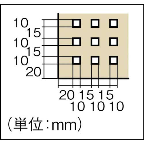 TRUSCO ライトパンチングパネル パネリーナ 卓上用 TUR-5