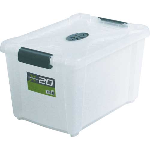 JEJアステージ フタ式収納ケース Xコンテナ #20クリア 21L X-20CR