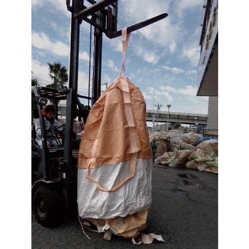 吉野 コンテナバッグ丸型 500kgタイプ 反転ベルト付 YS-CB-500HB