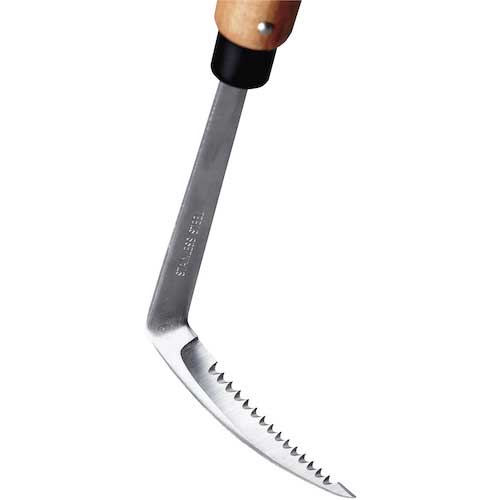 GS 草取・草削り鎌 ウェーブカット・ミドル 刃長95mm 全長415mm 1522