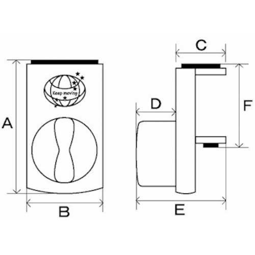 フジテック 窓用補助錠 BPギブアップ(1P)アンバー BP-10958